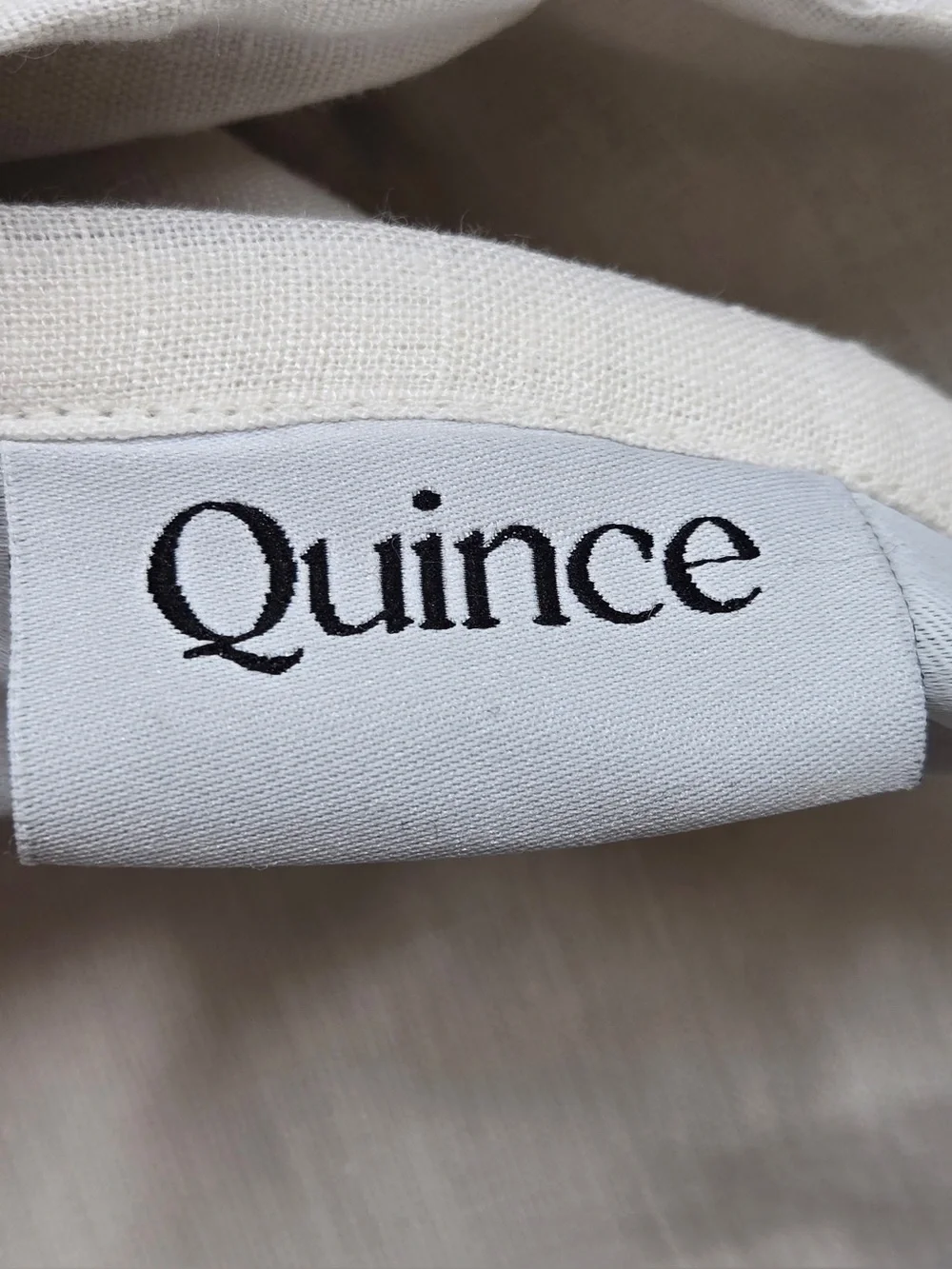 NWT QUINCE Set Of 2 48x84 European Linen True Blackout Curtains Cream 0677